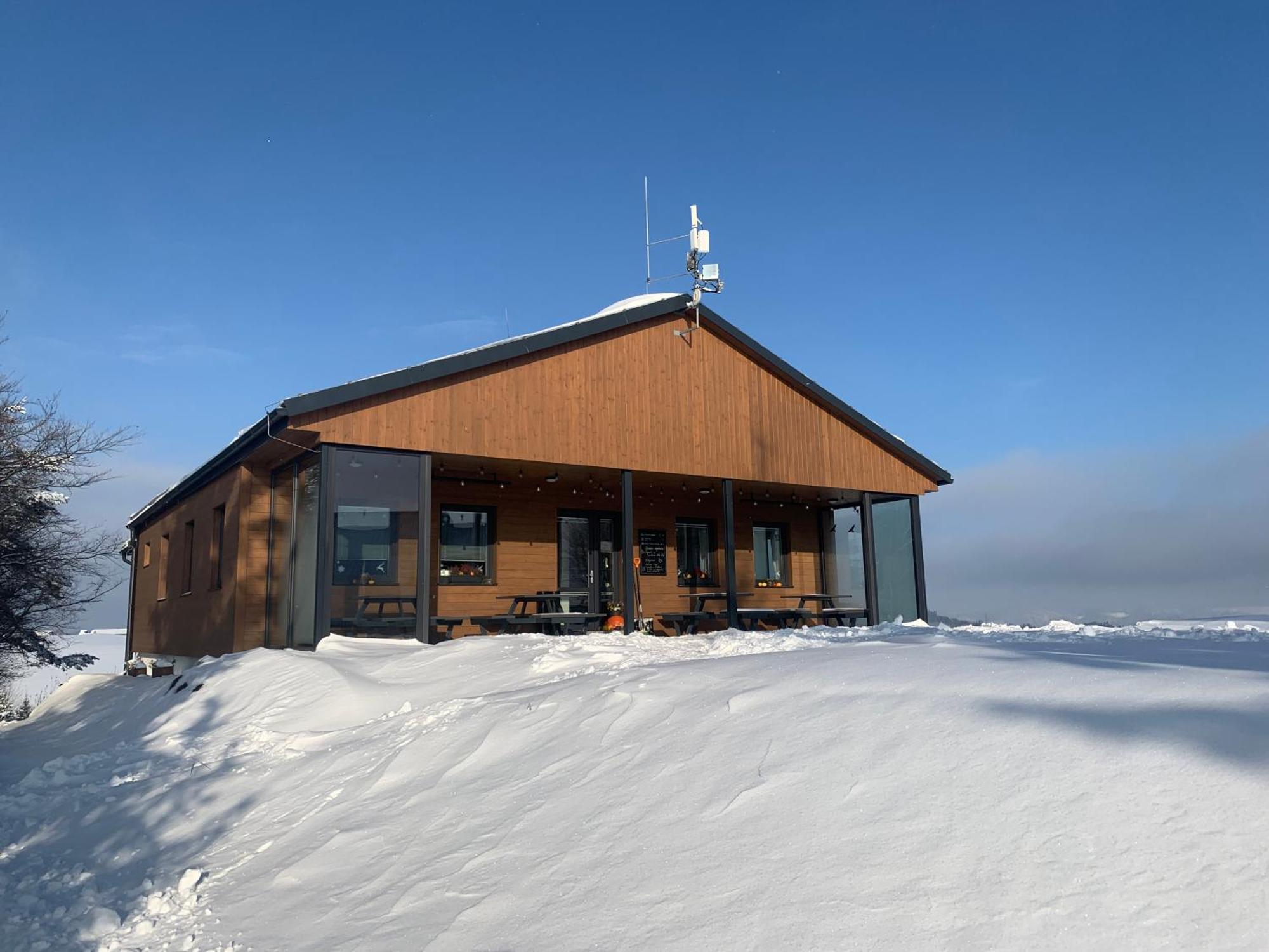 Restaurace A Penzion Gansberg Cotkytle Exteriér fotografie